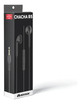 Audífonos Manos Libres Movisun Chacha B5 Con Micrófono Color Negro