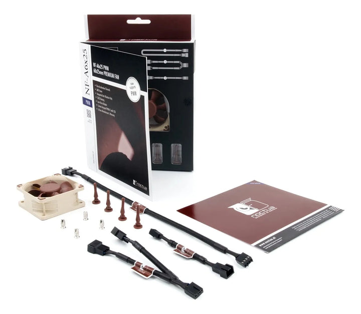 Noctua Nf-a6x25 Pwm, Ventilador Silencioso Premium, 4 Pines.