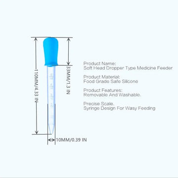 Juego De Aspirador Nasal Manual Para Bebé Azul