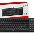 Teclado Genius Slimstar Q200 Ultra Delgado Multimedia Usb