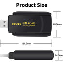 Adaptador Wifi 6 Fenvi Fu-ax1800 Doble Banda 2,4 Y 5ghz 1200