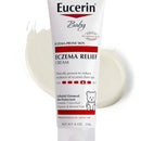 Eucerin Baby Eczema Relief Crema 226 g | Hidratante Suave Hipoalergénica Sin Fragancia Para Bebé con Piel Seca, Sensible o con Eczema | Loción Dermatológica con Avena Coloidal Que Calma, Protege y Ali