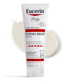 Eucerin Baby Eczema Relief Crema 226 g | Hidratante Suave Hipoalergénica Sin Fragancia Para Bebé con Piel Seca, Sensible o con Eczema | Loción Dermatológica con Avena Coloidal Que Calma, Protege y Ali