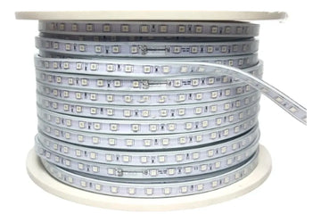 Manguera Navideña Plana Verde 60 Led Mt Rollo 50mt 110v Ip65 Verde Lima