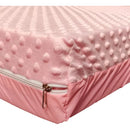 Cojín Colchoneta Cuna Corral De Bebés 90 X 60cm Plastificada Color Rosada Claro