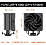Disipador Pccooler Rz400 V2 Negro 240w Serie Cps Amd - Intel