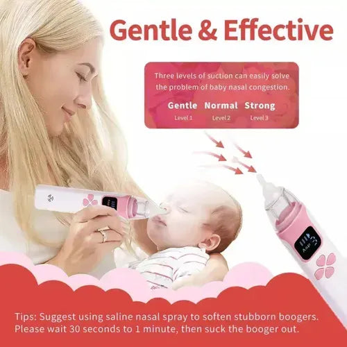 Aspirador Nasal Electrico Recargable Musical Para Bebe Agua