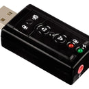 Tarjeta De Sonido Usb 7.1 Con Control De Volumen