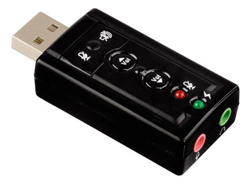 Tarjeta De Sonido Usb 7.1 Con Control De Volumen