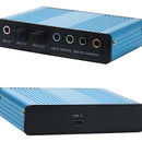 Tarjeta De Sonido Externa Usb 2,0 Canal 5.1/7.1 Audio Optico