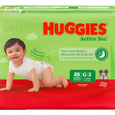 Pañal Huggies Active Sec Etapa 3 X 25 Unidades Grande (g)