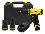 Taladro Inalám Perc 12 V Con 2 Bat 3/8 Sch10d2k-b3 Stanley - Amarillo - 60 Hz