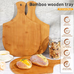 Roshtia 12 Piezas De Cascaras De Pizza De Bambu, 17 X 12 Pul