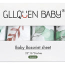 Gllquen Baby Juego De 4 Sbanas Para Moiss, Transpirables Y A