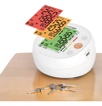 Tensiómetro Digital Latidos Altavoz + Termometro Buzzle Blanco
