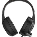 Auriculares Cronus Gamer con iluminación RGB y micrófono Redragon, color negro