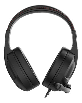 Auriculares Cronus Gamer con iluminación RGB y micrófono Redragon, color negro