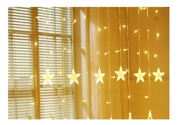 Instalación Punta Estrellas Cortina Luces Led Navideña 6m