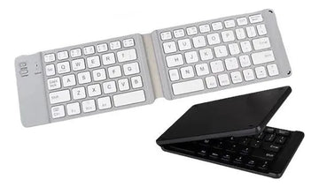 Mini Teclado Inalambrico Plegable Portatil, Bluetooth Color del teclado Blanco