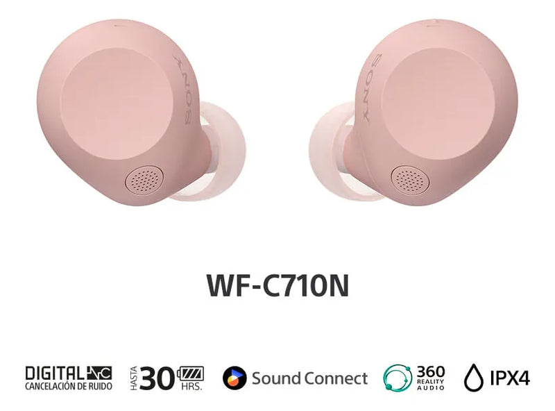 Auriculares in-ear inalámbricos Sony Bluetooth WF-C710N WF-C710N rosa