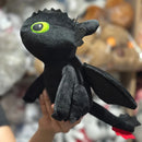 Furia Nocturna Chimuelo + Furia Luminosa Blanco Peluche Pareja Negro Y Blanco