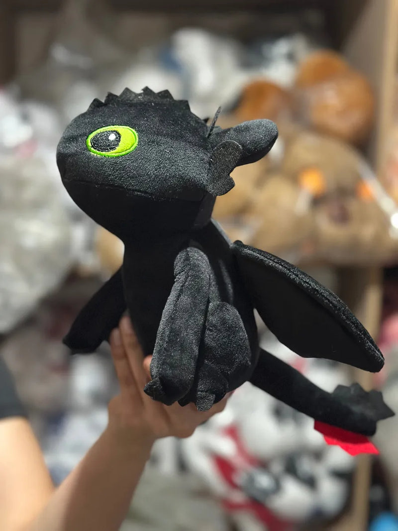 Furia Nocturna Chimuelo + Furia Luminosa Blanco Peluche Pareja Negro Y Blanco