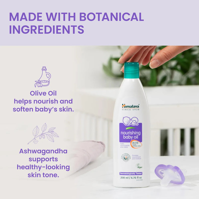 Himalaya Aceite Nutritivo Para Bebés, Ligero Y No Graso Pa.