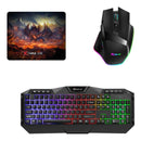 Combo Gamer 3en1 Xtrike Me Teclado Mouse Pad Pc Gaming Juego Color del teclado Negro