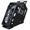 Gabinete Chasis Pc Gamer Tridimensional Rgb Negro + 6 Cooler