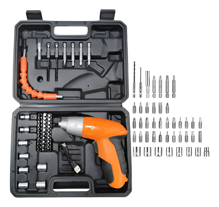 Destornillador Atornillador Eléctrico Inalámbrico Recargable - Naranja - 50