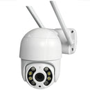 Cámara de seguridad WiFi para exteriores, 2 megapíxeles, sonido, visión nocturna, color blanco
