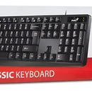 Teclado Clásico Smart Genius Alámbrico Kb-117 Negro