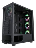 Gabinete Iceberg Crystal G9 Atx 4 Ventiladores Color Negro