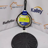 Parrilla Asador Arepas Universal Aluminio Antiadherente 20cm Negro