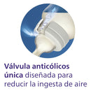 Tetero Avent Anti Cólicos 9oz 1m+ (Flujo 2) Decorado Jirafa sin BPA, Clinicamente Probado, modelo SCF821/12