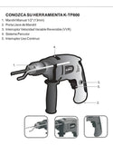 Taladro Percutor Kalley K-tp800 Semi-profesional 800 Watts