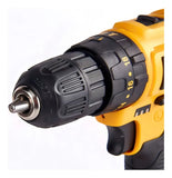 Taladro Inalámbrico 24v Percutor Trabajo Pesado 2 Baterias Protool 2401 Amarillo