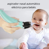 Aspirador Nasal Para Bebés Limpiador Eléctrico De Nariz Verde Claro