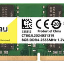 Memoria Ram Ddr4 1x8 Gb 2666 Mhz Weimu Portátil Sodimm