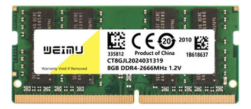 Memoria Ram Ddr4 1x8 Gb 2666 Mhz Weimu Portátil Sodimm