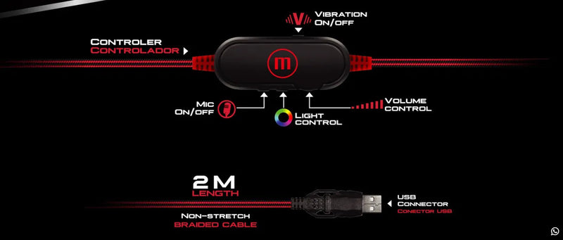 Maxell Audifo Gaming Vibration C/microf