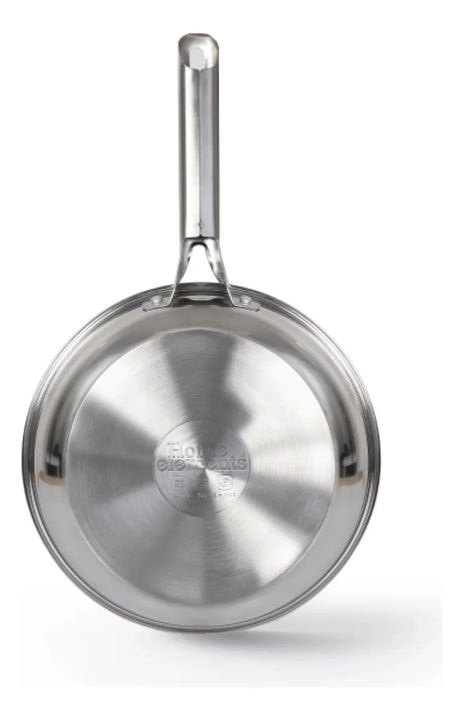 Sarten Home Elements 20 Cm En Acero Inoxidable Plateado