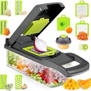 Mandolina Cortador Verduras Multi Picador Vegetales 15 En 1 Verde