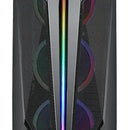 Chasis Gabinete Gamer Iceberg Flow X Argb X4 Ventiladores Color Negro