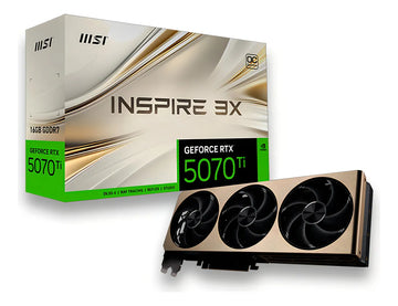 Tarjeta de vídeo Rtx 5070 Ti Inspire 3x Oc Plus Msi de 16 GB