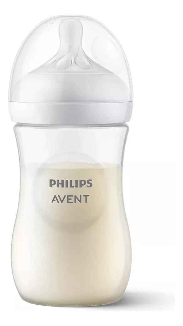 Biberon Avent Natural 3.0 Response Scy903/02 9oz/260ml 2pz Color Traslucido