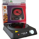 Estufa Eléctrica Infrarrojo Universal Royal 1 Quemador Negro