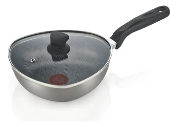 Wok Imusa 30cm Tapa Vidrio Talent Color Gris