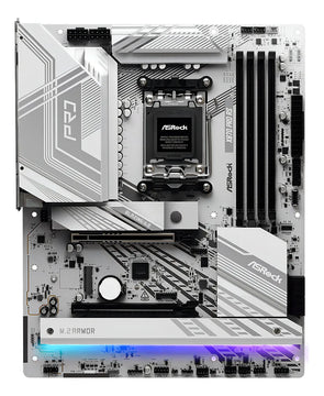 Placa base Asrock Pro Rs X870 Amd Socket Am5 Atx, color blanco