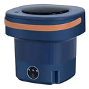 Lavadora Plegable Con Desagüe Y Centrifugado 10 Litros 60w Color Azul Oscuro